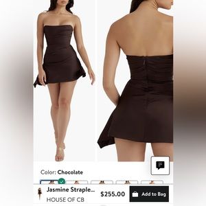 Jasmine Strapless Satin Corset Dress